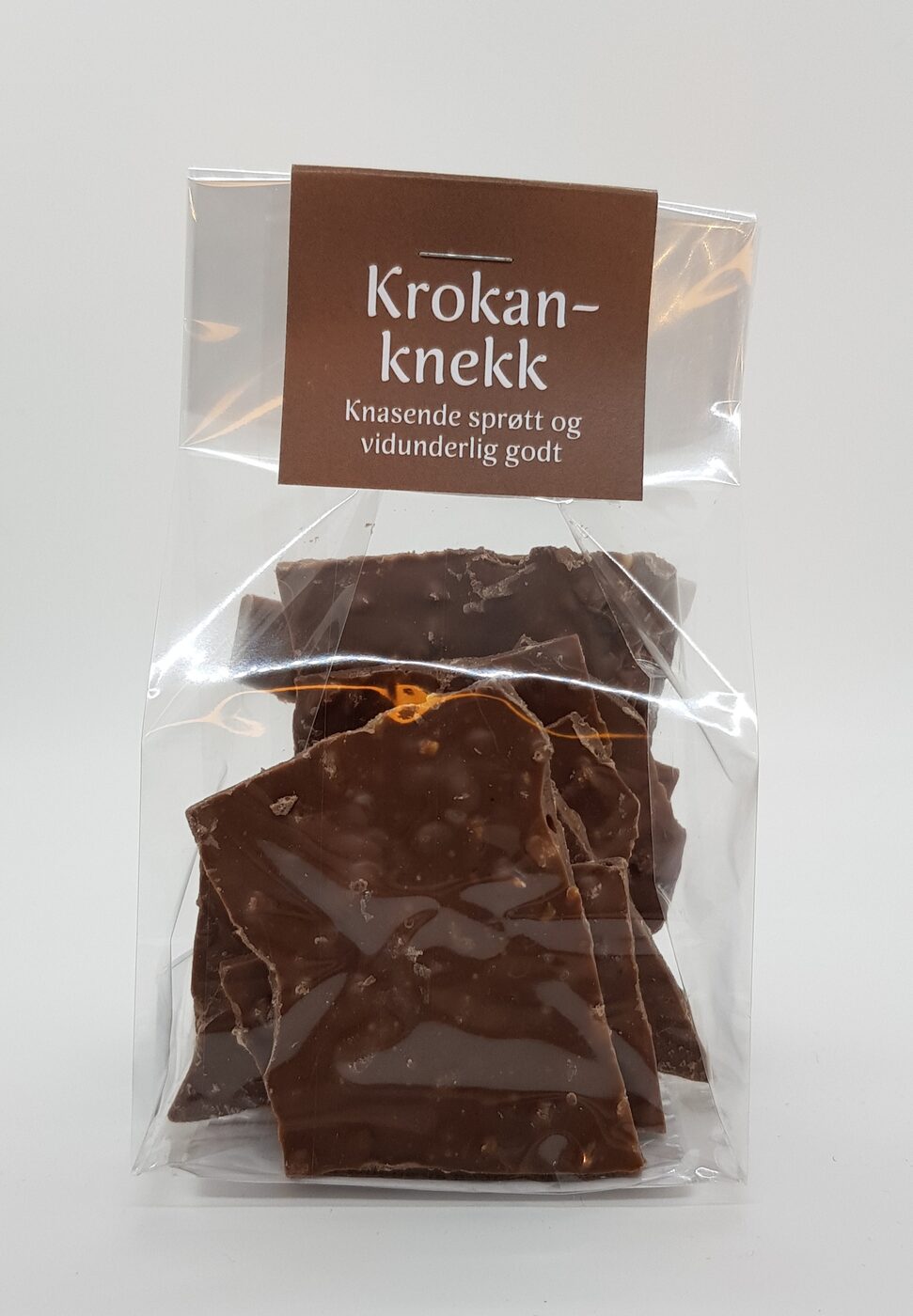Krokanknekk pakket for hånd i gårdsbutikken